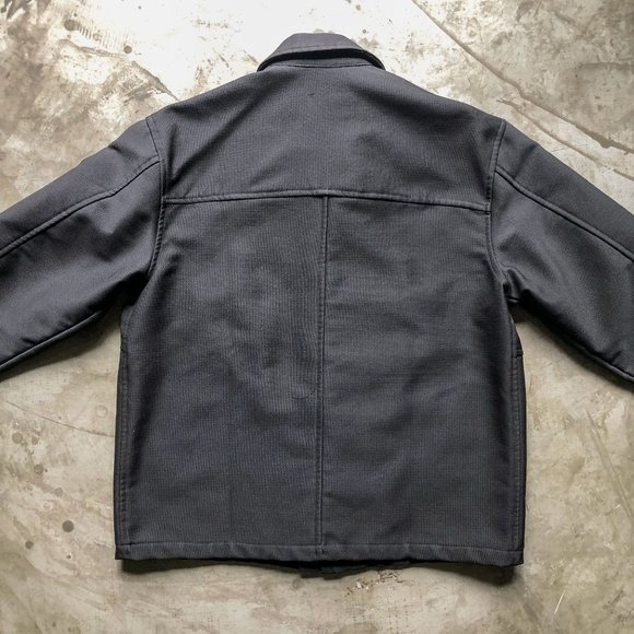 GAUDI Italy 90s vintage black bomber windbreaker jacket Sz L - Picture 2 of 7